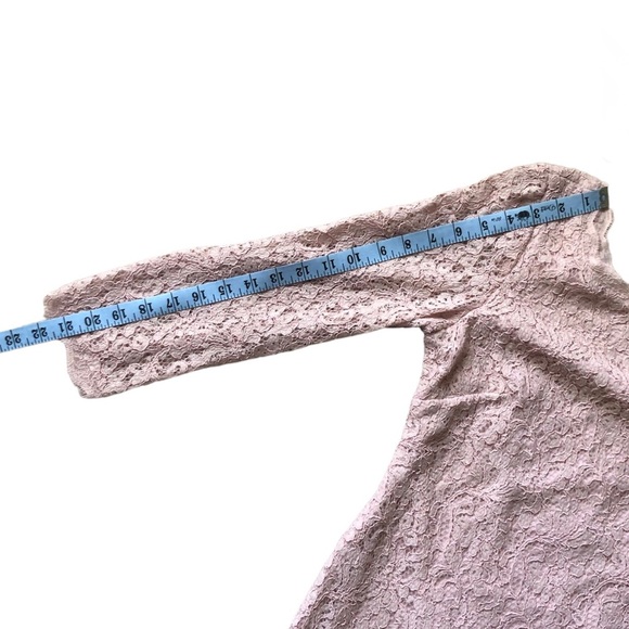 Adrianna Papell Pink Lace Long Sleeve Sheath Mini Dress sz 6 NEW romantic - Picture 7 of 13